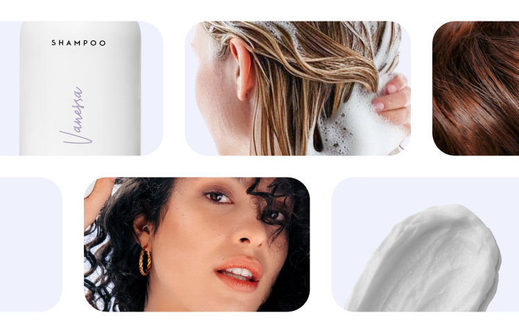 Hero image avec des produits Shampora et des clients qui les utilisent